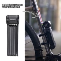 Skladací zámok na bicykel Kryptonite Keeper 510 s držiakom, 100 cm, 3 mm kalená oceľ, úroveň zabezpečenia 5/10, čierny 3