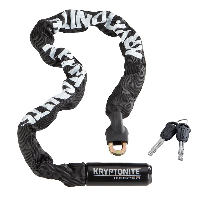 Reťazový zámok na bicykel Kryptonite Keeper 785 – Integrovaný reťazový zámok, úroveň zabezpečenia 5/10, čierny