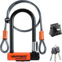 Kryptonite Evolution Mini-7 U-lakat kerékpárzárhoz, KryptoFlex 410 kábellel - 8,3x15,3 cm 1