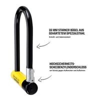 Antifurt tip U Kryptonite New York Standard – Nivel de securitate 9/10 – Antifurt pentru bicicletă cu protecție ridicată 3