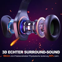 Căști de gaming Krysenix PG1 RGB pentru console PS4, PS5, PC, Xbox, Switch - Verde închis 4