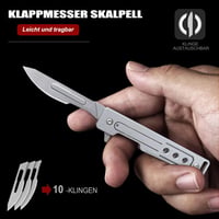Kryvex Összecsukható Kés 10 Cserélhető Pengével - EDC Zsebkés Férfiaknak és Nőknek 2