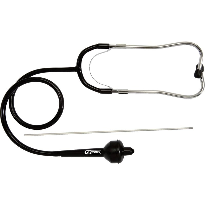 KS Tools 150.1645 Stetoscop mecanic pentru mecanici, 1120 mm, pentru diagnosticarea sonoră a defecțiunilor motorului