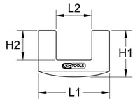 KS Tools gumibetét kalapácshoz 72 x 44 mm 3