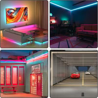 KSIBNW 10m RGB Neon LED szalag 230V vízálló IP65 távirányítóval 7