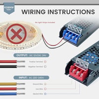 KSIBNW 12V 150W LED Transzformátor - Vékony Alumínium Tápegység Adapter 230V-ról 12V-ra, 12.5A, Túlterhelés Védelemmel LED Szalagokhoz 3