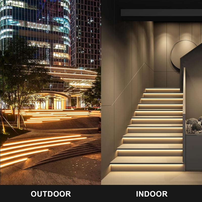 KSIBNW Neon LED szalag meleg fehér 2m IP65 vízálló távirányítóval
