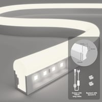 KSIBNW Neon LED szalag meleg fehér 2m IP65 vízálló távirányítóval 4