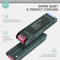 KSIBNW 24V 150W LED Tápegység - 230V-ról 24V-ra Átalakító Adapter, Villogásmentes, Túlmelegedés Elleni Védelemmel LED Szalagokhoz 3