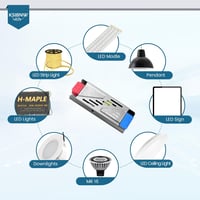 KSIBNW 24V 300W LED Tápegység - Vékony Alumínium Transzformátor LED Szalagokhoz, Spotlámpákhoz - 230V-ról 24V-ra Átalakító Adapter 7