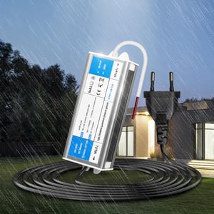 KSIBNW 24V LED transformator 6W IP67 vodootporno vanjsko napajanje, 230V AC-DC adapter, sa zaštitom od prenapona za vrtnu rasvjetu, LED traka
