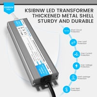 KSIBNW LED Transzformátor 24V 60W IP67 Vízálló Kültéri Tápegység EU Csatlakozóval - Túlfeszültség Védelemmel LED Szalagokhoz, Kerti Világítá 3