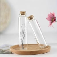 Ksnowqi 20 ks Skúmaviek s korkovou zátkou 50 ml, mini sklenené fľaštičky s uzáverom, malé fľaštičky na svadobnú výzdobu, párty doplnky, darček, krstiny 4