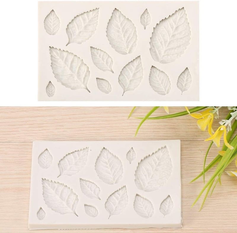 KSTEE 3D szilikon levél fondant tortaforma csokoládé díszítéshez