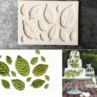 KSTEE 3D szilikon levél fondant tortaforma csokoládé díszítéshez 3