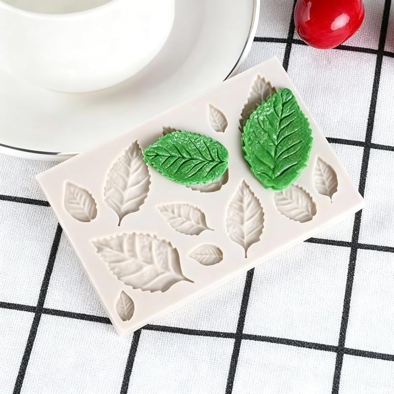 KSTEE 3D szilikon levél fondant tortaforma csokoládé díszítéshez