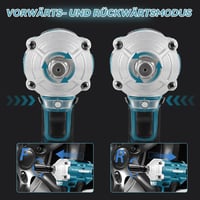 KSWIOWN 18V Makita Akkus Ütvecsavarozó 500 Nm Brushless Erős Forgató Ütvecsavarozó 6 Dugókulccsal 5