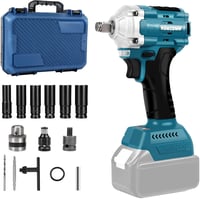 KSWIOWN 18V Makita Akkus Ütvecsavarozó 500 Nm Brushless Erős Forgató Ütvecsavarozó 6 Dugókulccsal 1