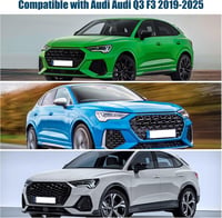 kswiown Audi Q3 F3 napellenző szett 3 részes, összecsukható hővédelem tárolóval 4