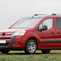 kswiown Citroen Berlingo napellenző szett 2008-2018, 3 részes szélvédő védelem, hőtükrös mat tárolóval 7