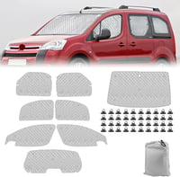 kswiown Citroen Berlingo napellenző szett 2008-2018, 8 részes hővédelem tárolóval 1