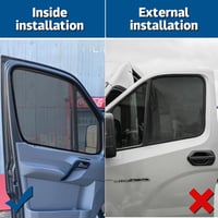 kswiown Mágneses Rovarháló VW Caddy/Ford Tourneo Connect 2020-2025 Oldalsó Ablakokhoz 4