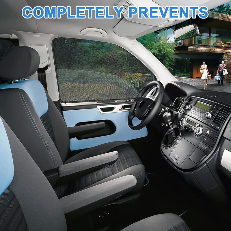 kswiown Mágneses Rovarháló VW Caddy/Ford Tourneo Connect 2020-2025 Oldalsó Ablakokhoz