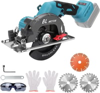 KSWIOWN Makita 18V Akkus Körfűrész Brushless Mini Kézi Fűrész 140mm Fűrészlappal 1