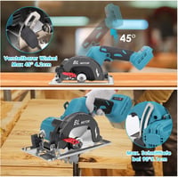 KSWIOWN Makita 18V Akkus Körfűrész Brushless Mini Kézi Fűrész 140mm Fűrészlappal 3