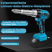 Pistol cu nituri cu acumulator pentru Makita 18V, 20 KN, 2,5–4,8 mm (fără acumulator) 3