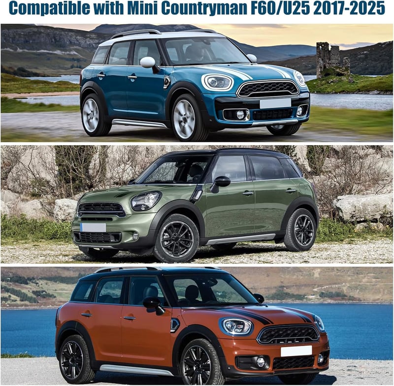 kswiown Mini Countryman F60/U25 napellenző szett 8 részes, összecsukható hővédelem tárolóval