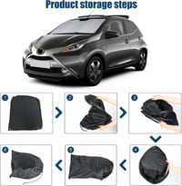 kswiown Toyota Aygo X napellenző szélvédő 2022-2025 összecsukható UV védelem 6