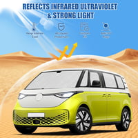 kswiown VW ID Buzz napvédő szett 2022-2025, 10 részes autó hővédelem tárolóval 2