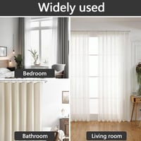 KtbeYTi 50 db fém függönykarika 30 mm belső átmérővel és 50 db műanyag függönyhorog zuhany ablak ajtó rúdhoz ezüst 7