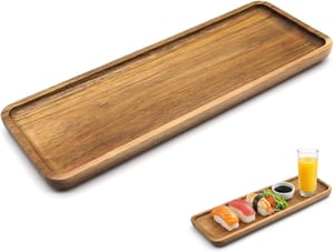 Pravokutni pladanj za posluživanje od bagremovog drva - 29x10,6x1,6 cm