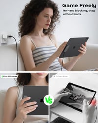 Magnetická bezdrôtová nabíjačka KU XIU M30 pre iPad Pro 12,9" (3. – 6. generácia) a iPad Air 13" (M2/M3) – 18W rýchlonabíjanie cez Smart Connector, hliníková nabíjacia podložka s 2 m káblom USB-C 7