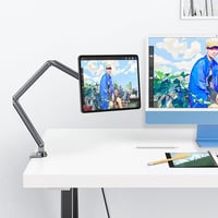 KU XIU Mágneses iPad Pro 11 Állvány, Összecsukható Tablet Tartó Rajzoláshoz és Munkához 7