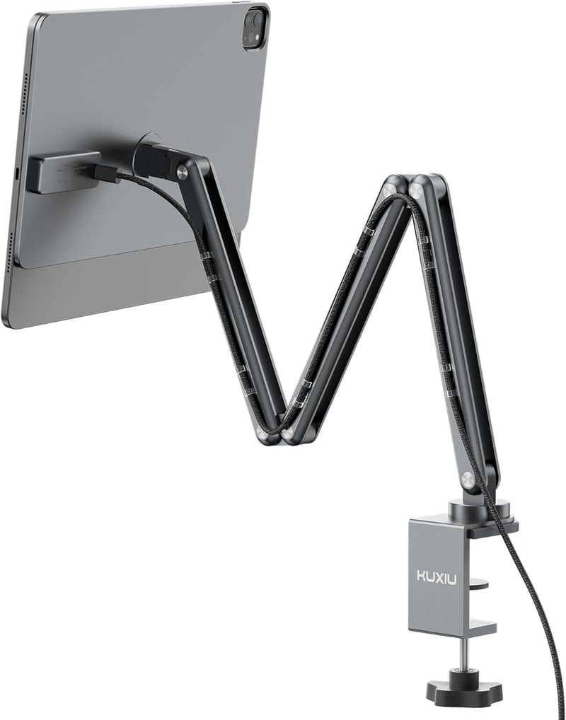 KU XIU X36 PRO MAX mágneses töltőállvány iPad Pro 11" M4 alumínium tartó 360° forgatható
