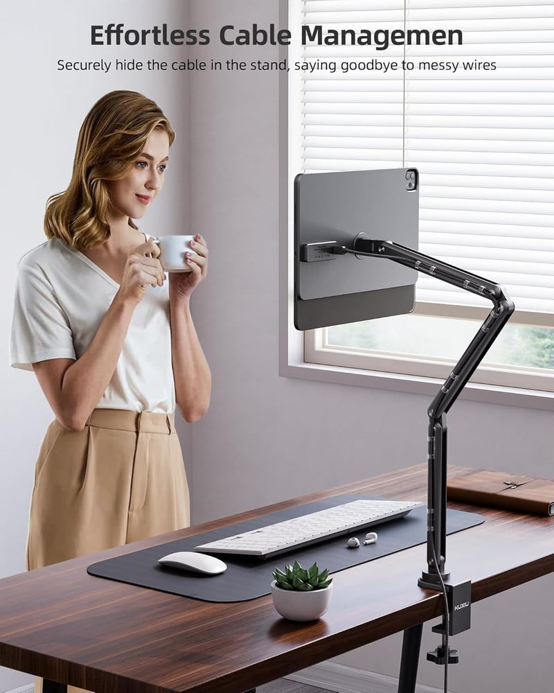KU XIU X36 PRO MAX mágneses töltőállvány iPad Pro 11" M4 alumínium tartó 360° forgatható