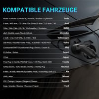 KUAX Type 2 töltőkábel 22 kW 32A 5m spirál fekete 8