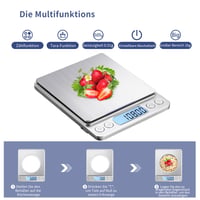 KUBEI 1kg Digitális Konyhai Mérleg 0,01g Pontosságú USB Töltős Rozsdamentes 4