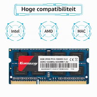 Kuesuny 16GB Kit (2x8GB) DDR3 1333MHz PC3-10600S SODIMM RAM pamäťový upgrade kit pre MacBook Pro, iMac, Mac Mini a notebooky 3