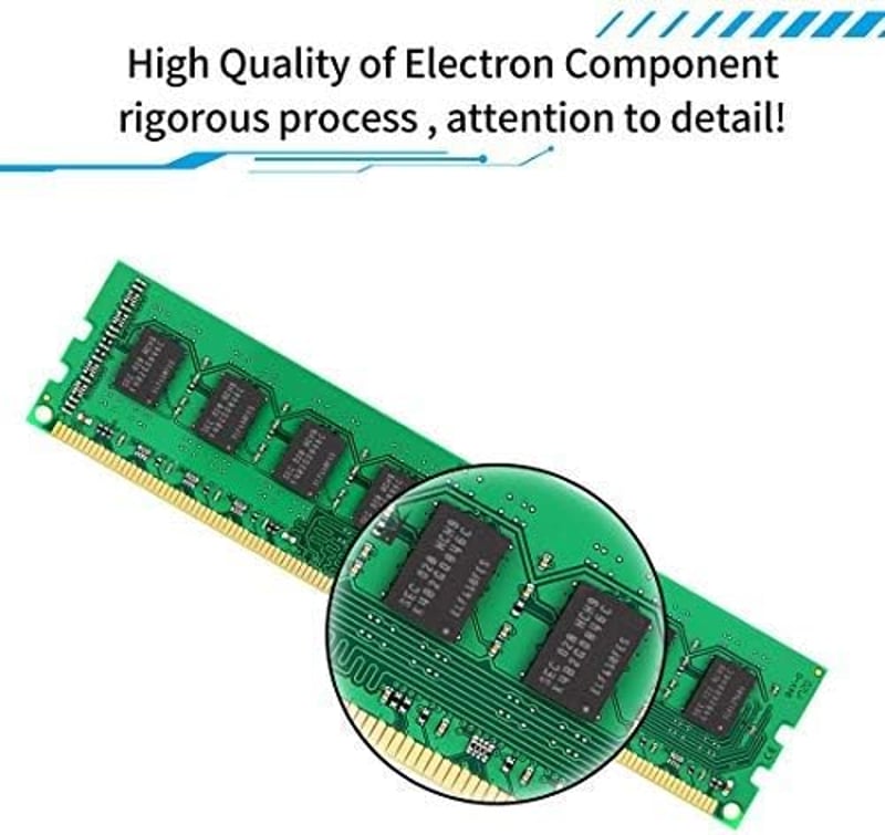 Kuesuny 8GB DDR3 1333MHz Memória Kit 2x4GB PC3-10600 UDIMM 240 Pin Asztali Számítógép RAM Modul