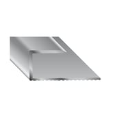 Kügele 11100 S 100 U-profil za klizna vrata, eloksirani aluminij, srebrna boja, 10/1000 mm 1
