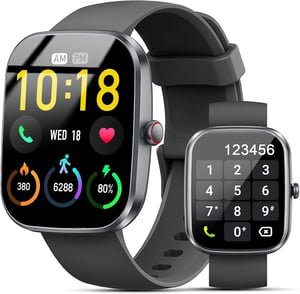 Inteligentné hodinky Kuizil s Bluetooth volaním, 1,91" displej, 110+ športových režimov, IP68, monitorovanie srdcového tepu a spánku