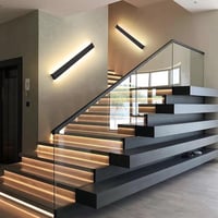 KUKAK 10 W 33 cm aplică de perete din aluminiu cu lumină în sus și în jos, lampă de perete modernă pentru interior, 3000 4000 6000 K, pentru sufragerie, dormitor, hol, scară 4