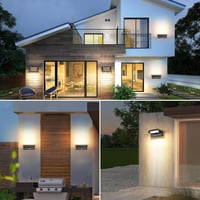 KUKAK 22W LED Fali Lámpa Mozgásérzékelővel, IP65 Vízálló, 3000K Meleg Fehér, 350° Forgatható, Kert és Terasz 2