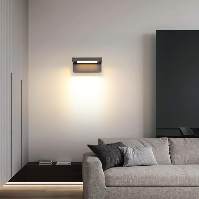 KUKAK 22W LED Kültéri Fali Lámpa IP65 Vízálló 3000K Meleg Fehér 350°