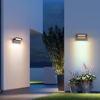 KUKAK 22W LED Kültéri Fali Lámpa IP65 Vízálló 3000K Meleg Fehér 350° 6