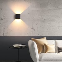 KUKAK 2db LED Fali Lámpa Mozgásérzékelővel, 12W, 3000K Meleg Fehér, IP65 Vízálló 8